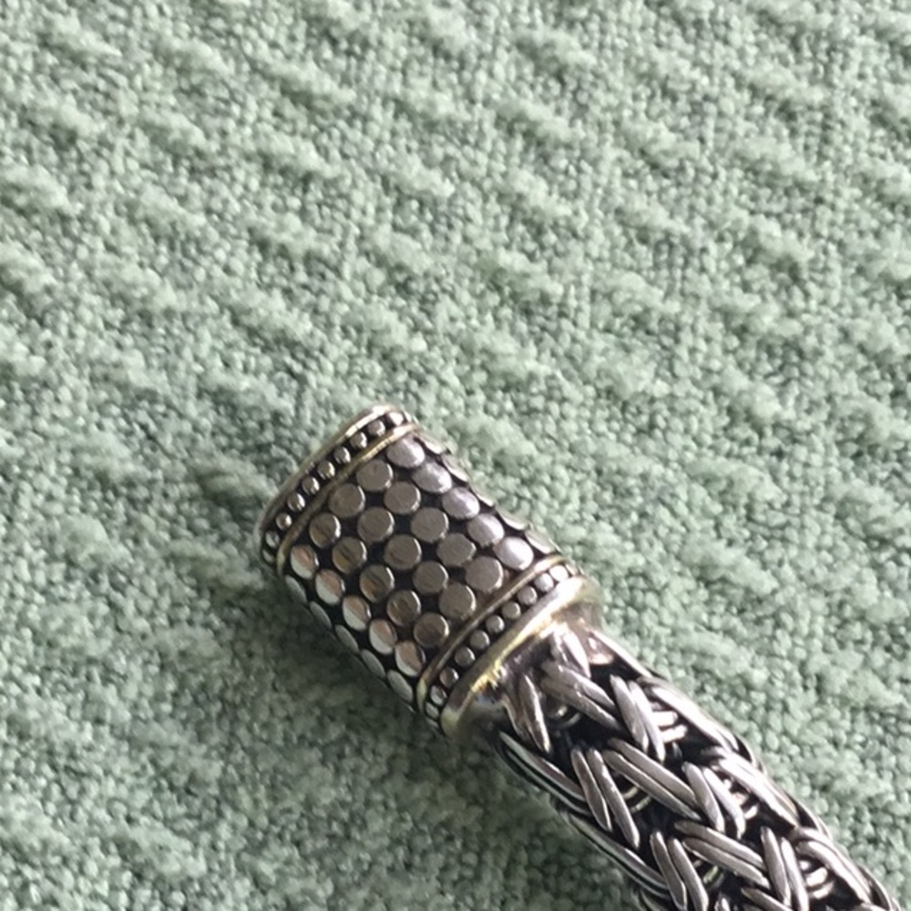 Gorgeous 925 Sterling Silver Woven Bracelet Heavy - Picture 12 of 13